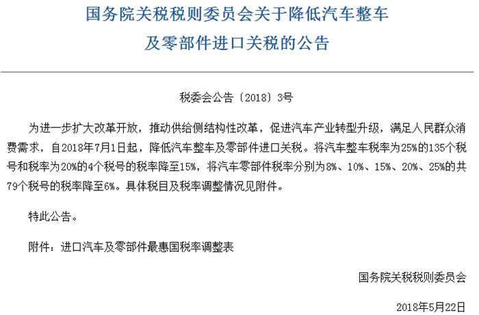 进口关税，零部件进口关税,本土零部件,外资零部件,采埃孚,佛吉亚